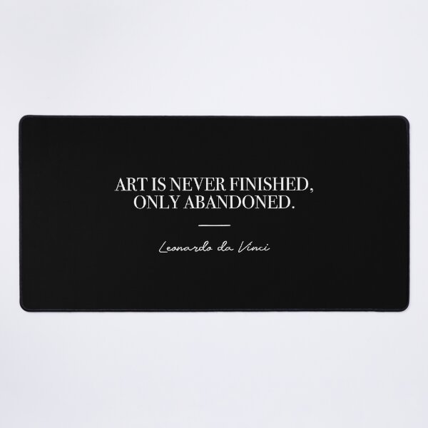 Item preview, Art is never finished (white) designed and sold by didijuca.