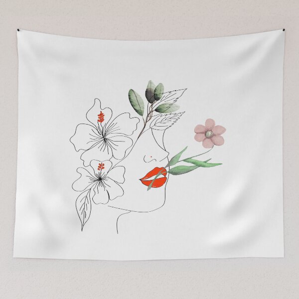 Item preview, A Beautiful Lady With Flowers designed and sold by HappyLife4U.