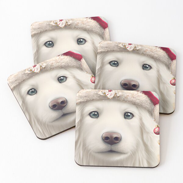 Item preview, Christmas Kuvasz Wearing A Santa Hat Classic T-Shirt designed and sold by ZenEverAI.