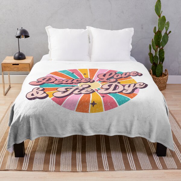 Item preview, Peace Love and Tie Dye - Gift For Rainbow Hippies - Distressed Designed designed and sold by AlanPhotoArt.
