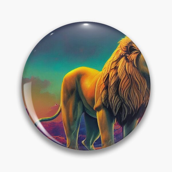 Item preview, Lion colourful artwork designed and sold by JordanC220.
