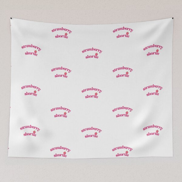 Item preview, curved pink strawberry shortie designed and sold by indie cottage.