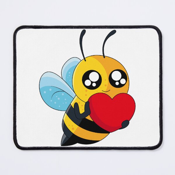 Item preview, Cute bee artwork holding a love heart designed and sold by JordanC220.