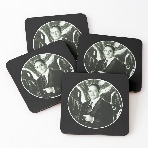 Item preview, Gomez Addams Raul Julia  Abstract Circle Black and White Portrait Digital Art  designed and sold by Gogmagosh.