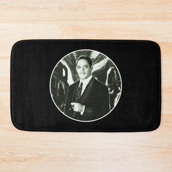 Item preview, Gomez Addams Raul Julia  Abstract Circle Black and White Portrait Digital Art  designed and sold by Gogmagosh.