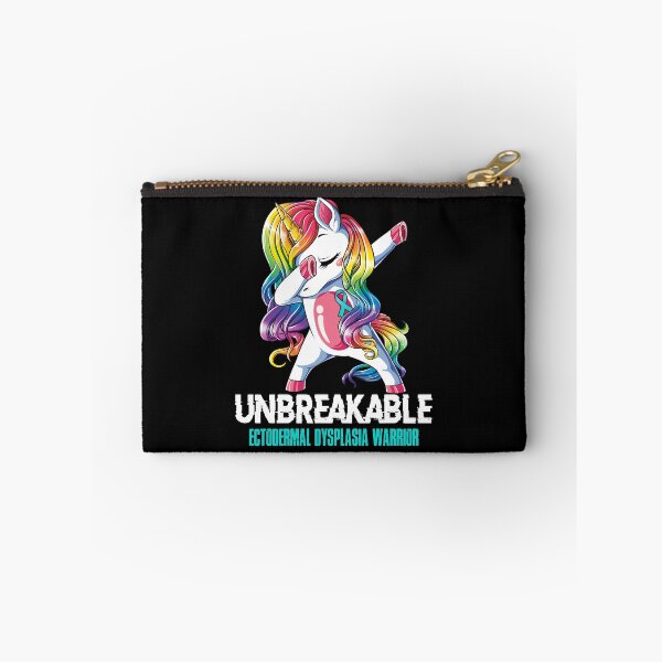 Item preview, Ectodermal Dysplasia Awareness - Unicorn Ectodermal Dysplasia Warrior Ribbon UNBREAKABLE designed and sold by Fernandezf.