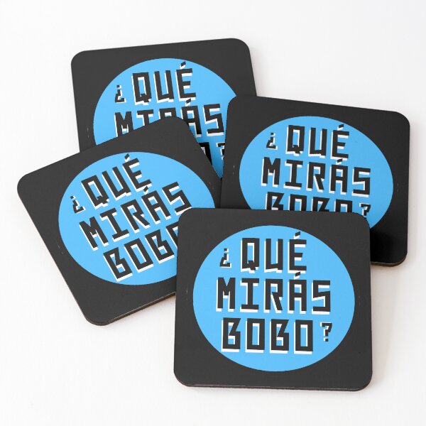 Item preview, QUÉ MIRÁS BOBO funny logo designed and sold by LeddsoDello.