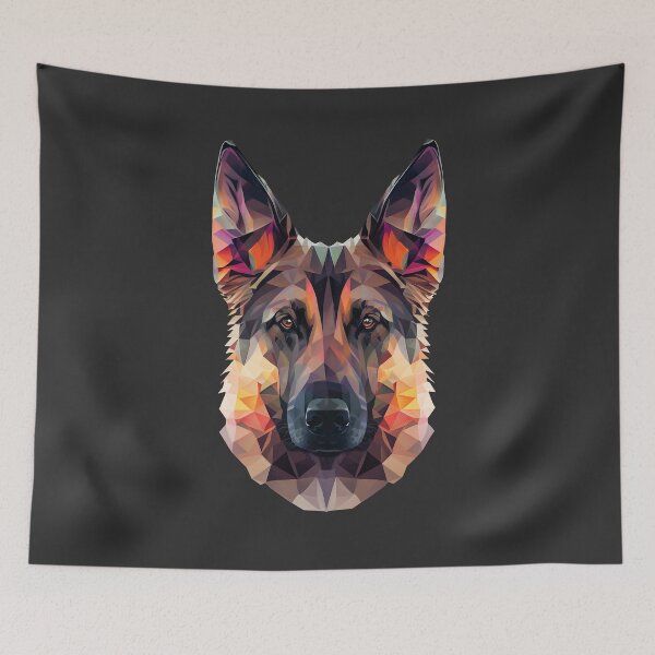 Item preview, German Shepherd Colourful Portrait designed and sold by Bondoboxy.