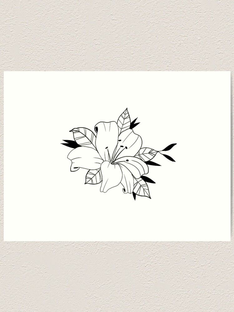 Bee and Lily Temporary Tattoo/ Bee Tattoo/ Lily Tattoo/ Small Black Tattoos/  Realistic Bee and Lily Tattoo set of 2 - Etsy