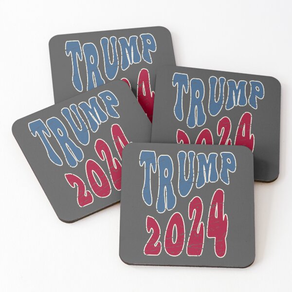 Item preview, Groovy Red White And Blue Trump 2024 Distressed Grey Background designed and sold by BassHeadMomma.