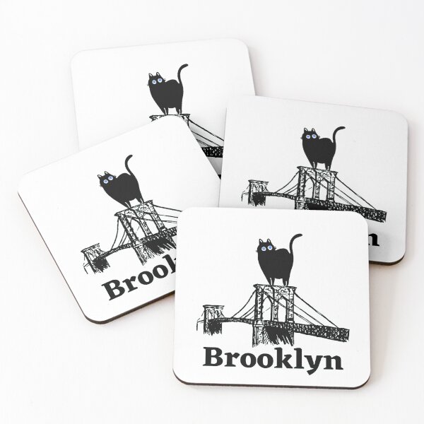 Item preview, Surreal mischievous giant cat on the Brooklyn Bridge, New York. Catzilla. designed and sold by EMIPRINCESS.