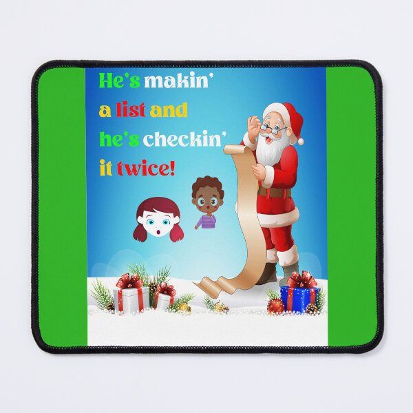 Item preview, He's makin' a list and he's checkin' it twice designed and sold by mturns57.