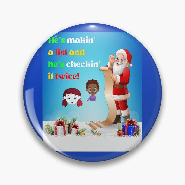 Item preview, He's makin' a list and he's checkin' it twice designed and sold by mturns57.
