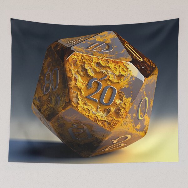 Aperçu de l'œuvre Donjons et Dragons Golden Nat 20 créée et vendue par AICreateWorlds.