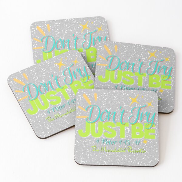 Item preview, Don't Try Just Be 1 Peter 1:15-17 - White Glitter designed and sold by TheReporter1.
