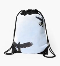 Yellow Tailed Black Cockatoos, Eden Hills Drawstring Bag