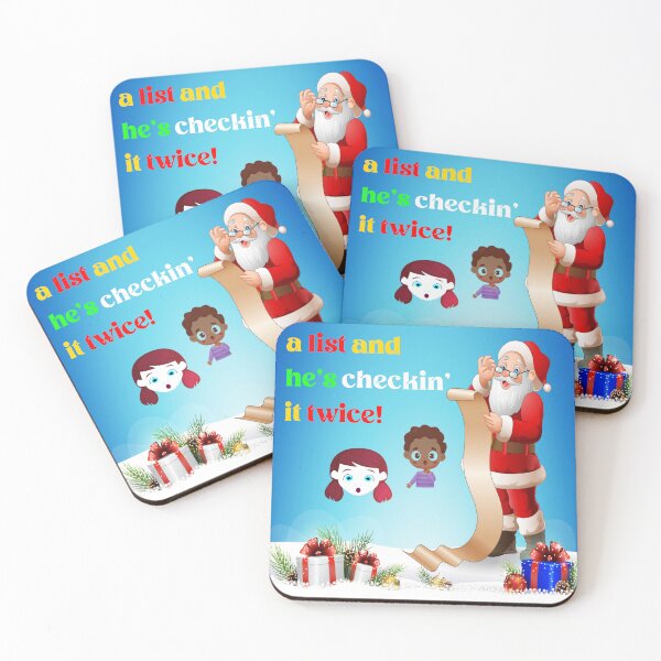 Item preview, He's makin' a list and he's checkin' it twice designed and sold by mturns57.