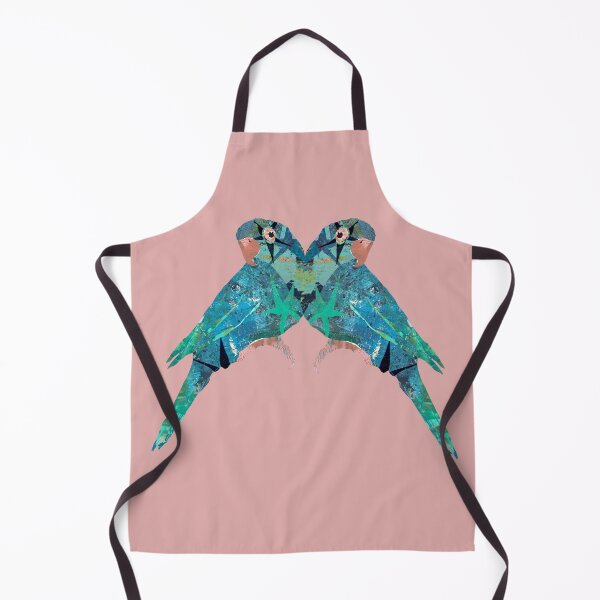 Item preview, Blue Mirrored Parakeet Birds designed and sold by ginaisarty.