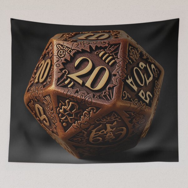 Item preview, Bronze Nat 20, DND Dice designed and sold by AICreateWorlds.