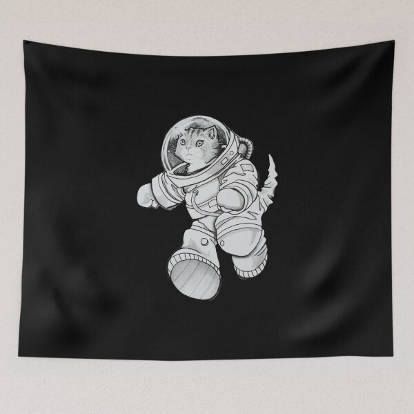 Item preview, Astronaut Cat designed and sold by adilchbanishop.