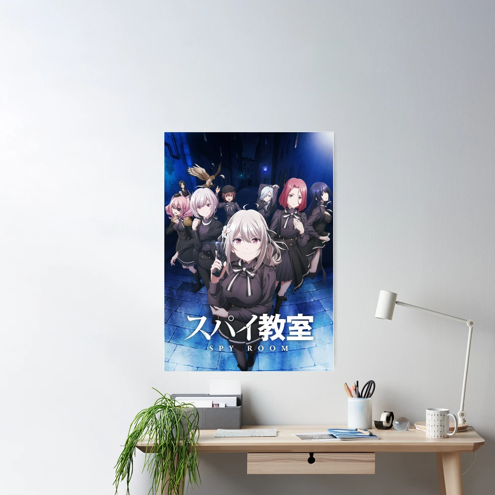 Anime sala de espionagem espião kyoushitsu klaus lily monika grete sibylla  cartaz cosplay scroll mural parede pendurado poster otaku decoração da sua  casa