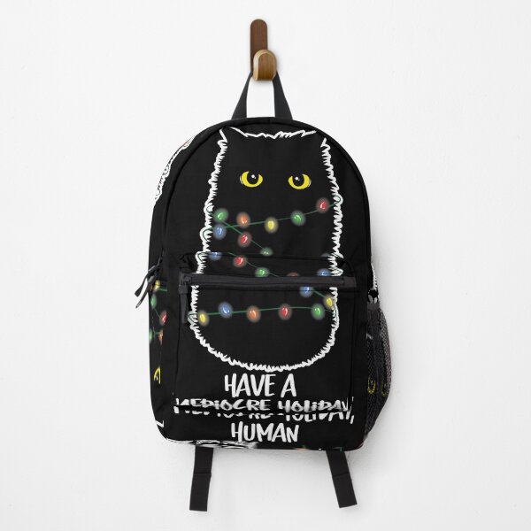 Item preview, Have A Mediocre Holiday Human Funny Christmas Cat Catmas designed and sold by TheInkElephant.