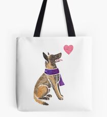 Watercolour Malinois Tote Bag