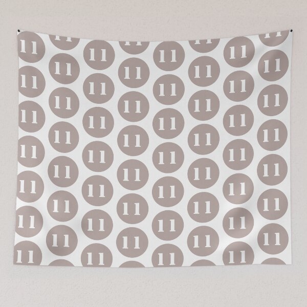 Item preview, Number Eleven (11) Boho Beige Circle designed and sold by Ching Teoh.