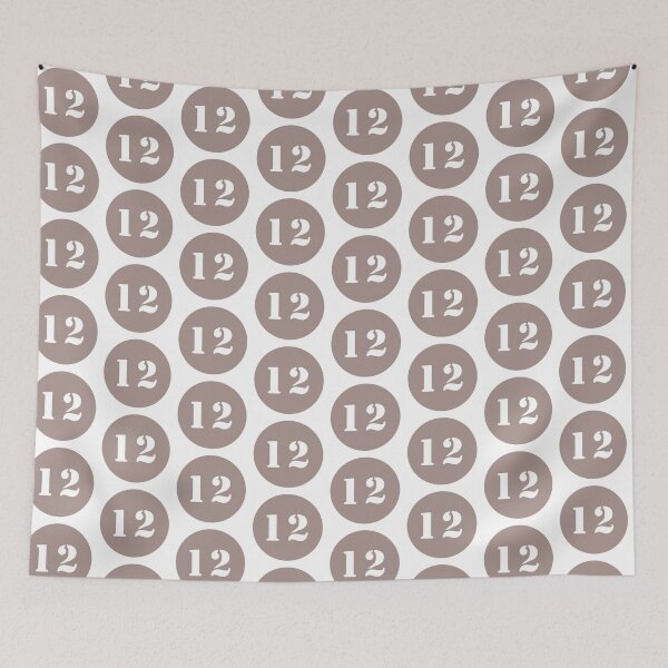 Item preview, Number Twelve (12) Boho Beige Circle designed and sold by Ching Teoh.