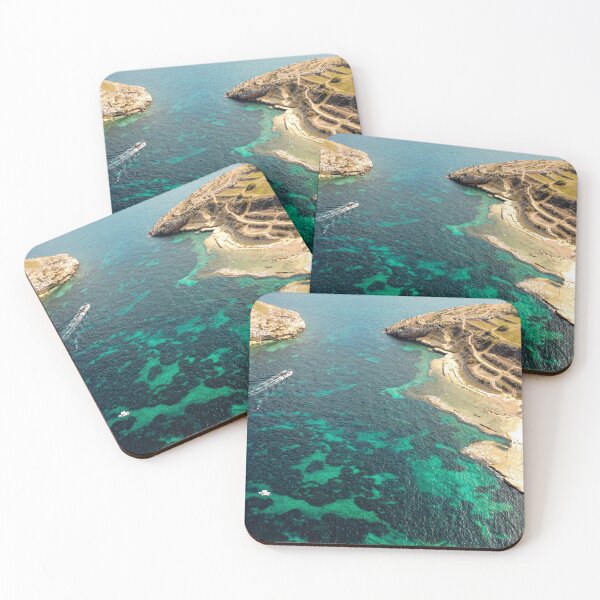 Item preview, Stunning Aerial View of Boats and Rocky Coast Malta designed and sold by Kate-P-.