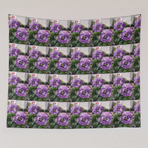 Item preview, Beautiful Purple Pansies in the Garden designed and sold by Sarah  Rajkotwala.