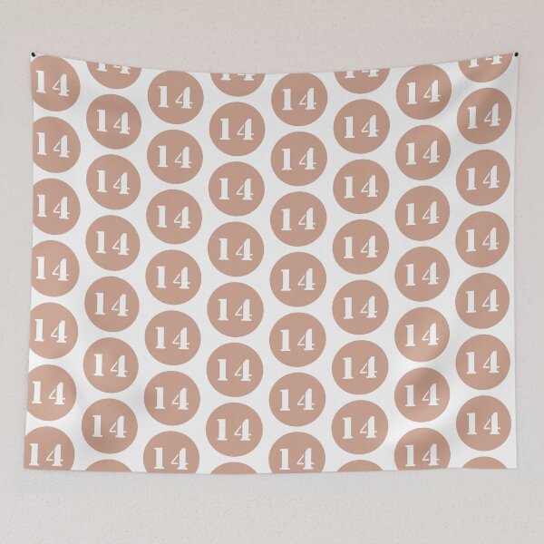 Item preview, Number Fourteen (14) in Pink Circle designed and sold by Ching Teoh.