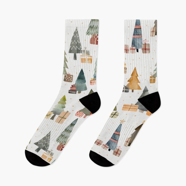 Item preview, Hipster Christmas - Christmas tress and presents designed and sold by TheMirwoForest.