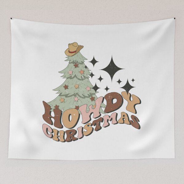 Item preview, Howdy Christmas Wester Retro Chrismas tree designed and sold by T-landa.