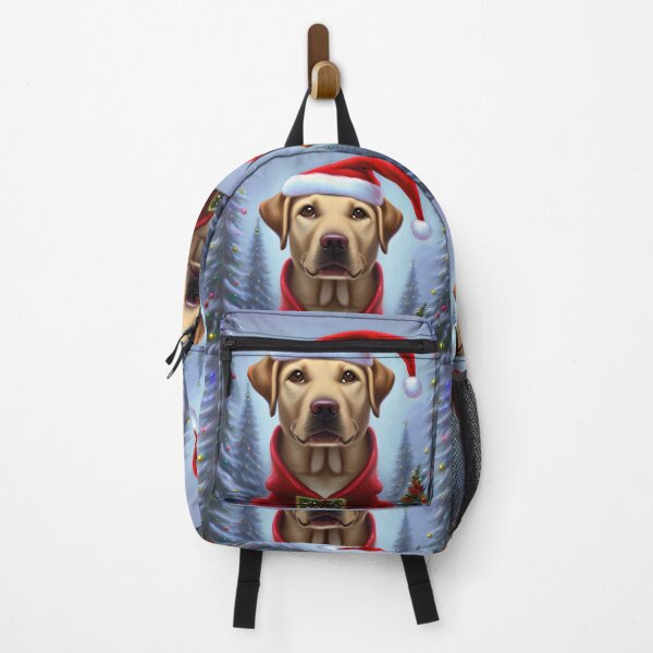 Item preview, Christmas Labrador Retriever Wearing A Santa Hat designed and sold by ZenEverAI.