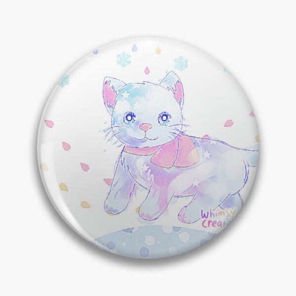 Item preview, Snowbell white cat print  designed and sold by whimsycreator.