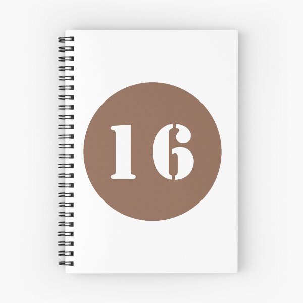 Item preview, Number Sixteen (16) in Brown Circle designed and sold by Ching Teoh.