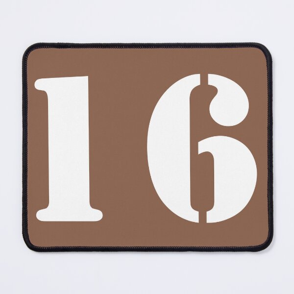 Item preview, Number Sixteen (16) in Brown Circle designed and sold by Ching Teoh.