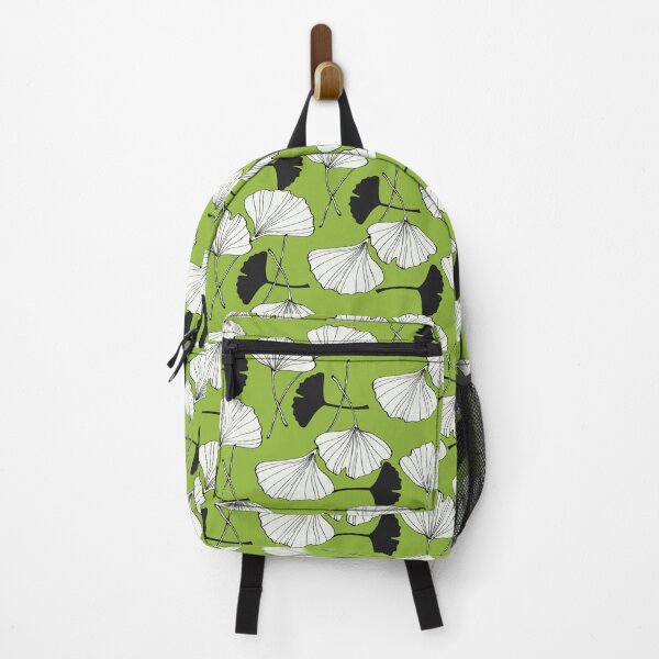 Item preview, Double Ginkgo Leaves Pattern Black, White and Green designed and sold by bloodberi.