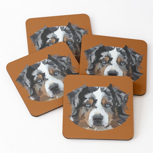 Item preview, Australian Shepherd Hand Drawn Digital Art designed and sold by Lartheviking.