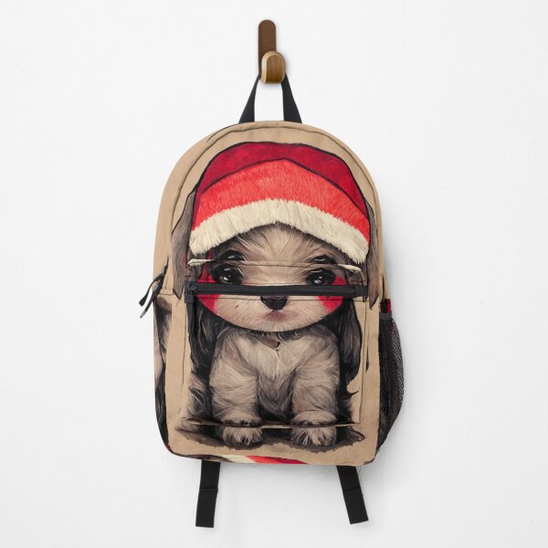 Item preview, Chibi-Style Puppy Wearing a Santa Hat #1 designed and sold by Galviato.