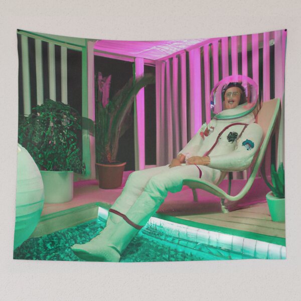 Item preview, Astronaut relaxing by the pool at a hotel designed and sold by Firandi.