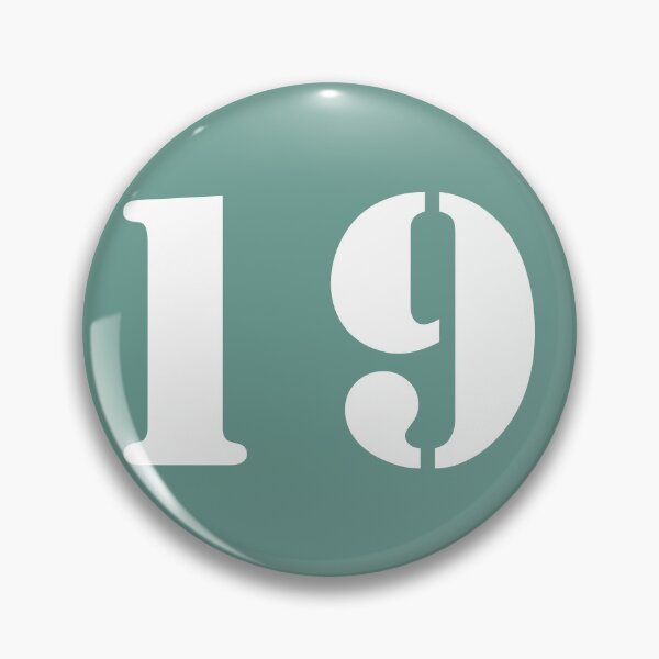 Item preview, Number Nineteen (19) in Olive Green Circle designed and sold by Ching Teoh.