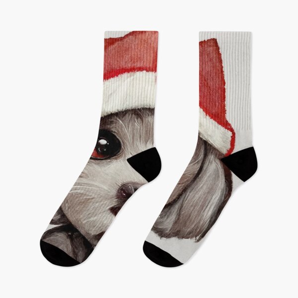 Item preview, Chibi-Style Puppy Wearing a Santa Hat #3 designed and sold by Galviato.