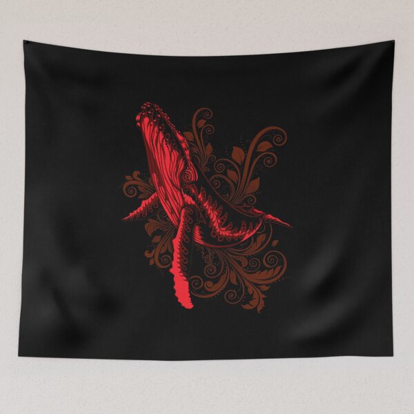 Item preview, HX Humpback Whale V2 RoseRed designed and sold by HexOne.