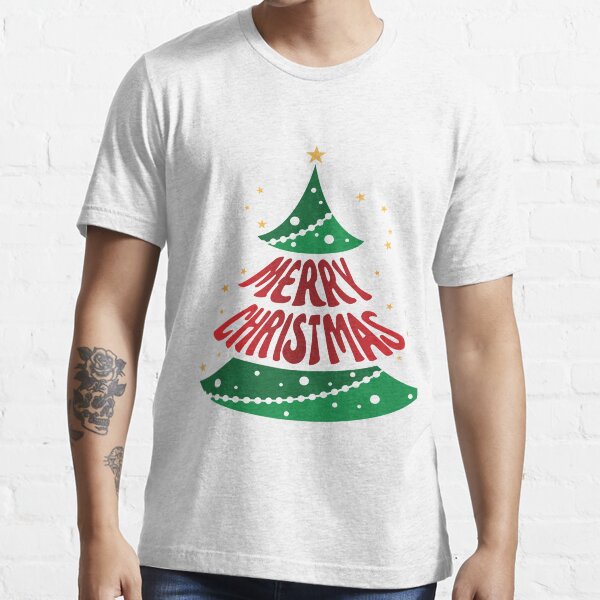 "Christmas tree letterings" T-shirt for Sale by QueenOfSun | Redbubble ...