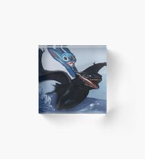 stitchs first flying lesson Acrylic Block