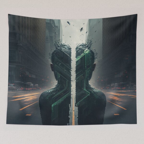 Aperçu de l'œuvre La série Matrix, Matrix Glitch Code créée et vendue par AICreateWorlds.