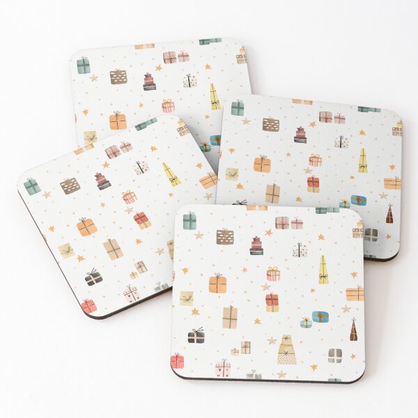 Item preview, Hipster Christmas - Christmas presents and stars designed and sold by TheMirwoForest.