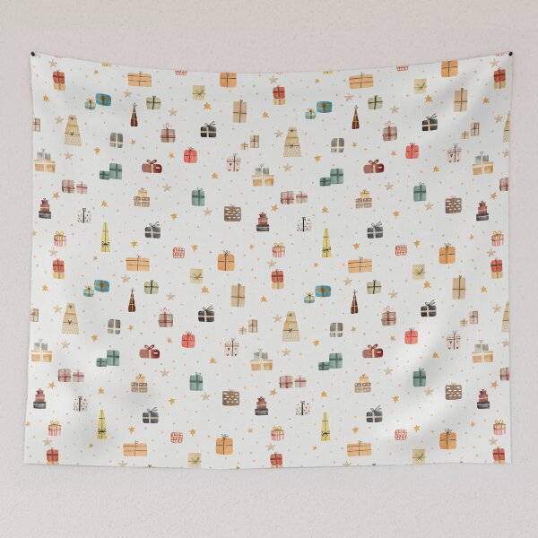 Item preview, Hipster Christmas - Christmas presents and stars designed and sold by TheMirwoForest.